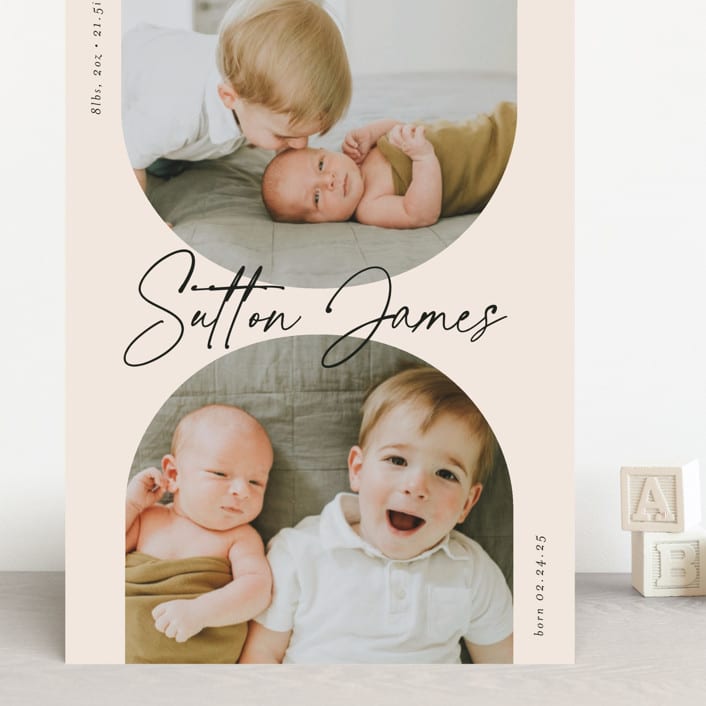 "PALS" - Birth Announcements in Ink by Carolyn MacLaren - Front