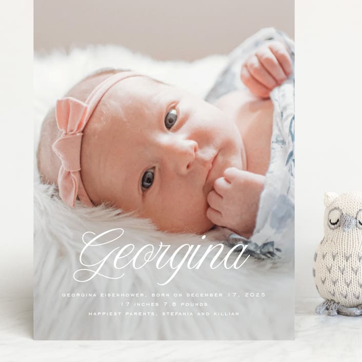 "cupcake" - Birth Announcements in Marshmallow by chocomocacino - Front
