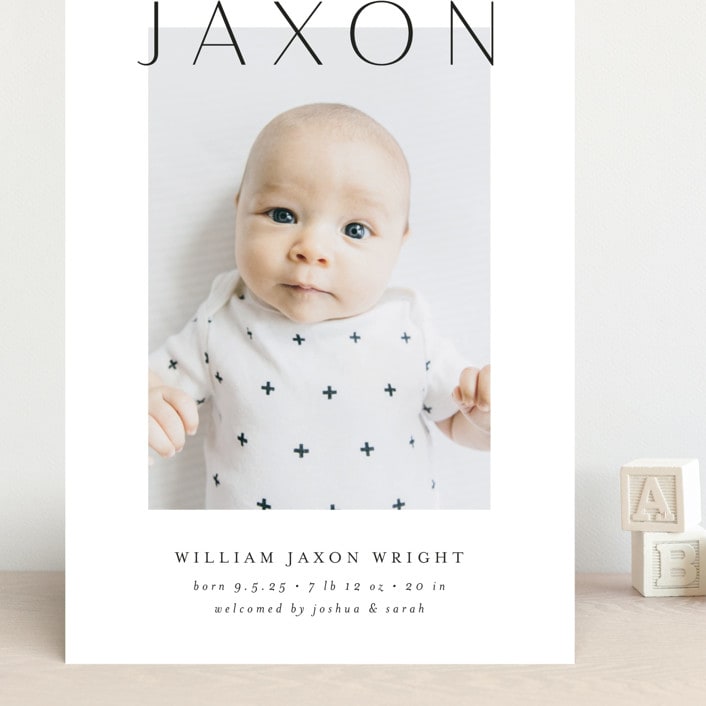 "Lift" - Birth Announcements in Ash by Lehan Veenker - Front