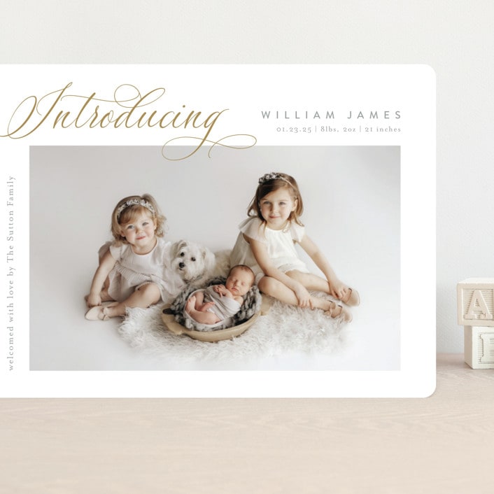 "Inspired Introduction" - Birth Announcements in Wheat by Carolyn MacLaren - Front