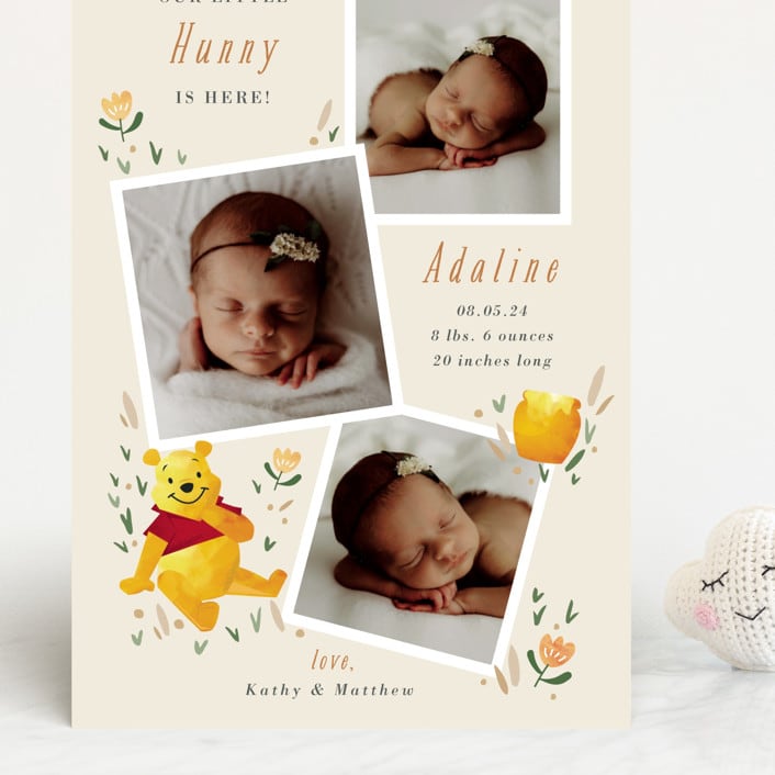 "Our Little Hunny" - Birth Announcements in Honey by Oma N. Ramkhelawan - Front