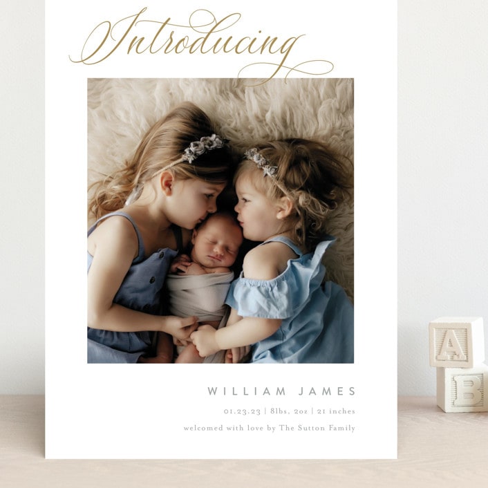 "Inspired Introduction" - Birth Announcements in Wheat by Carolyn MacLaren - Front