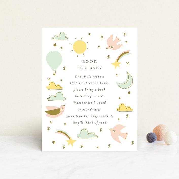"magical adventure" - Baby Shower Insert Cards in Mint by Angela Thompson - Front