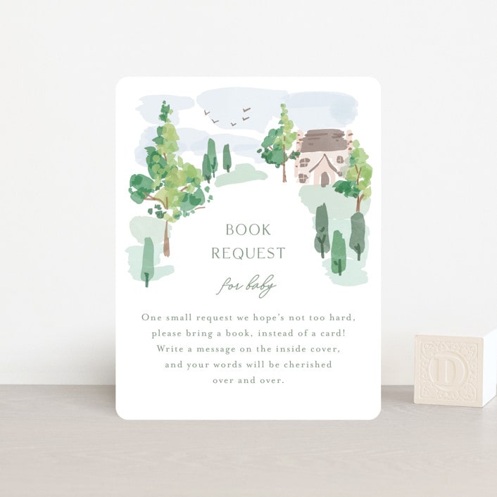 "sweet countryside" - Baby Shower Insert Cards in Meadow by Rebecca Durflinger - Front