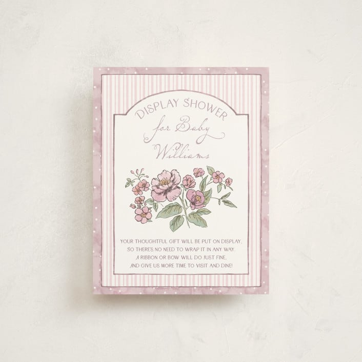 "Baby in Bloom." - Baby Shower Insert Cards in Heather by Jenna Holcomb - Front