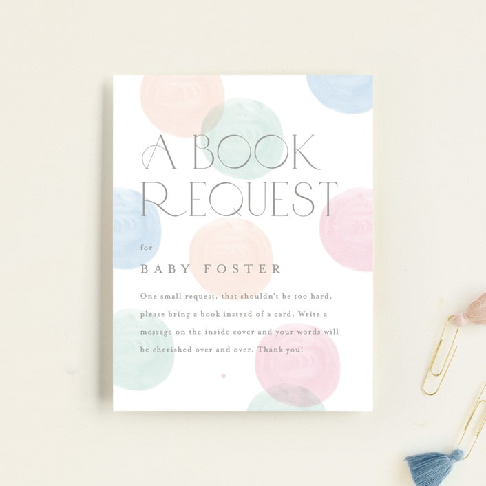 "Polka Dot Party" - Baby Shower Insert Cards in Confetti by Pixel and Hank - Front