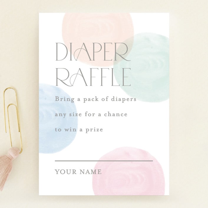 "Polka Dot Party" - Baby Shower Mini Insert Cards in Confetti by Pixel and Hank - Front