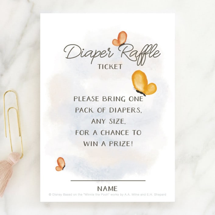 "Vintage Winnie the Pooh Baby Shower Invite" - Baby Shower Mini Insert Cards in Honey by The Savage Label - Front