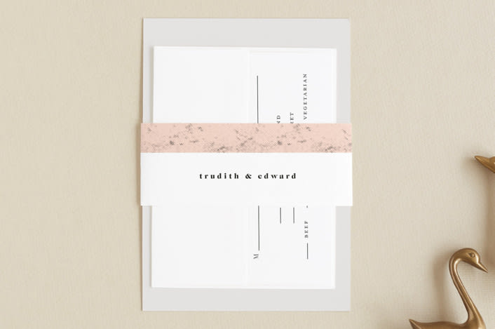 "New York" - Belly Bands in Blush by Nazia Hyder - Assembled with Invitation