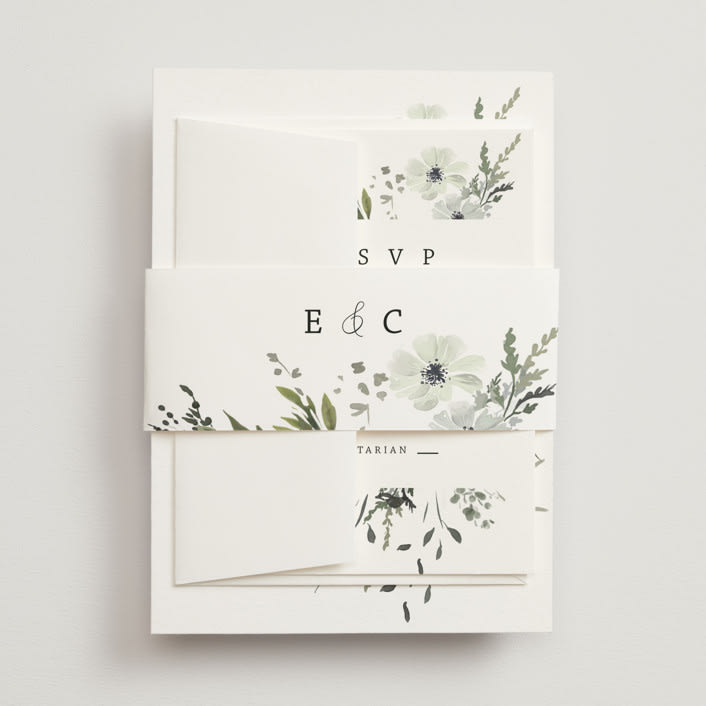 "Wildflower Garden" - Belly Bands in Lace by Hannah Williams - Assembled with Invitation