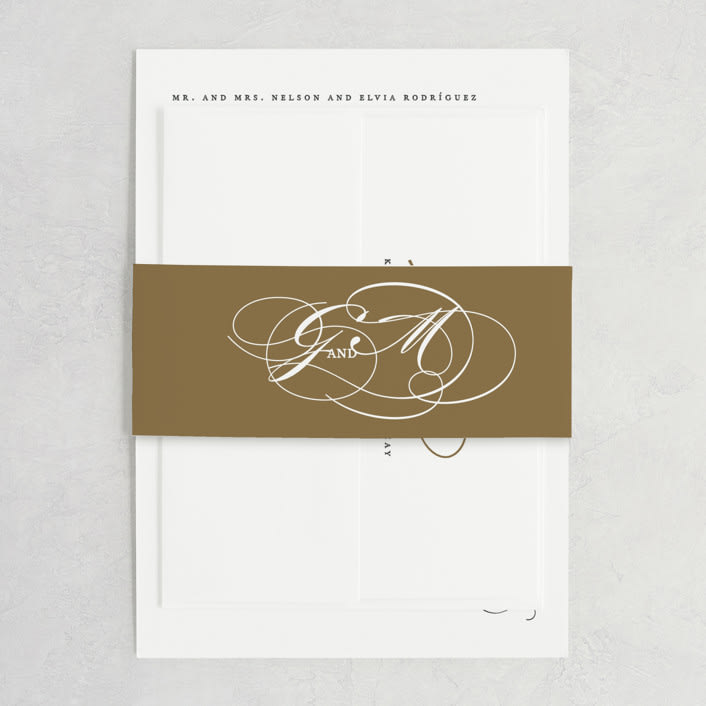 "Flourish" - Belly Bands in Antique by Jennifer Postorino - Assembled with Invitation