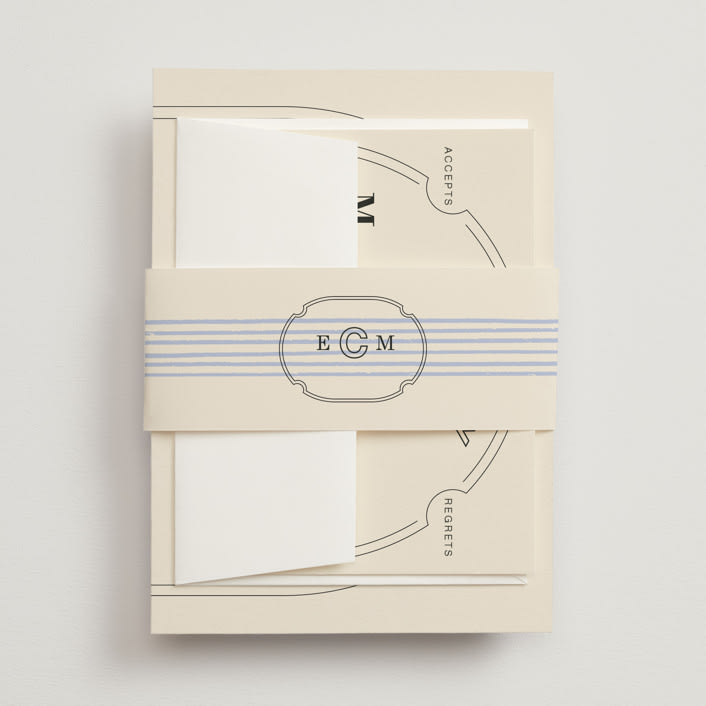 "Sealed" - Belly Bands in Daisy by Baumbirdy - Assembled with Invitation