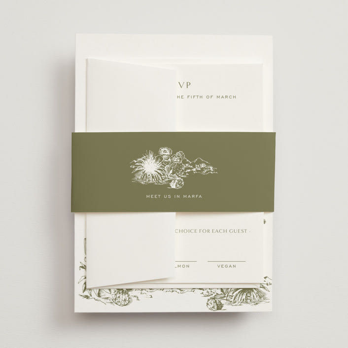 "Rancho" - Belly Bands in Verde by Megan Davis - Assembled with Invitation