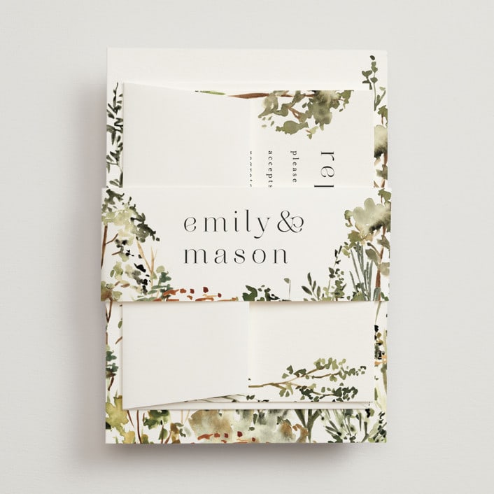 "We Walk Together" - Belly Bands in Evergreen by Petra Kern - Assembled with Invitation