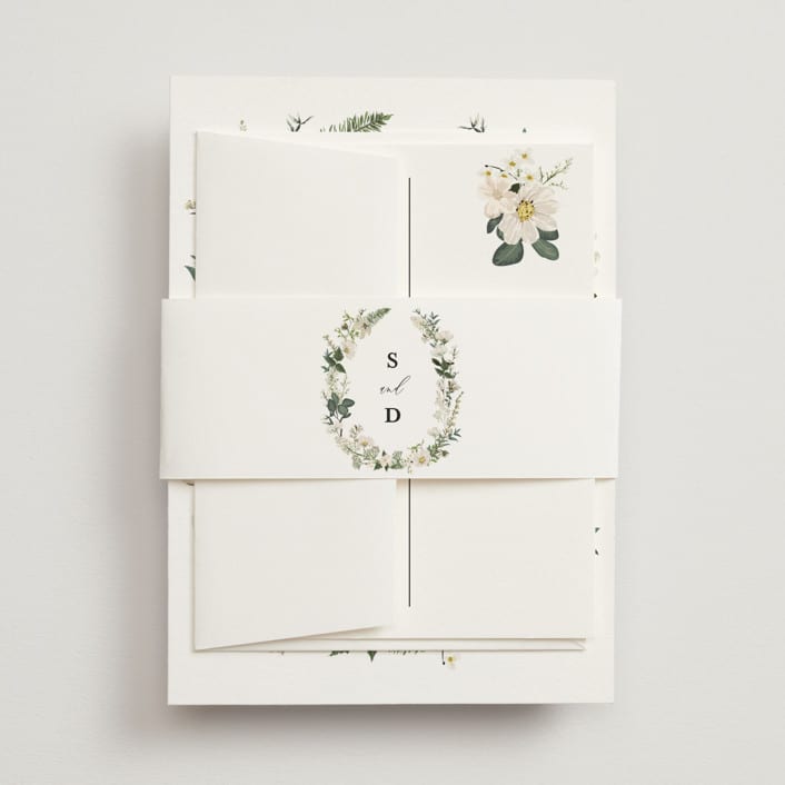"Lilac Bloom" - Belly Bands in Opal by Susan Moyal - Assembled with Invitation