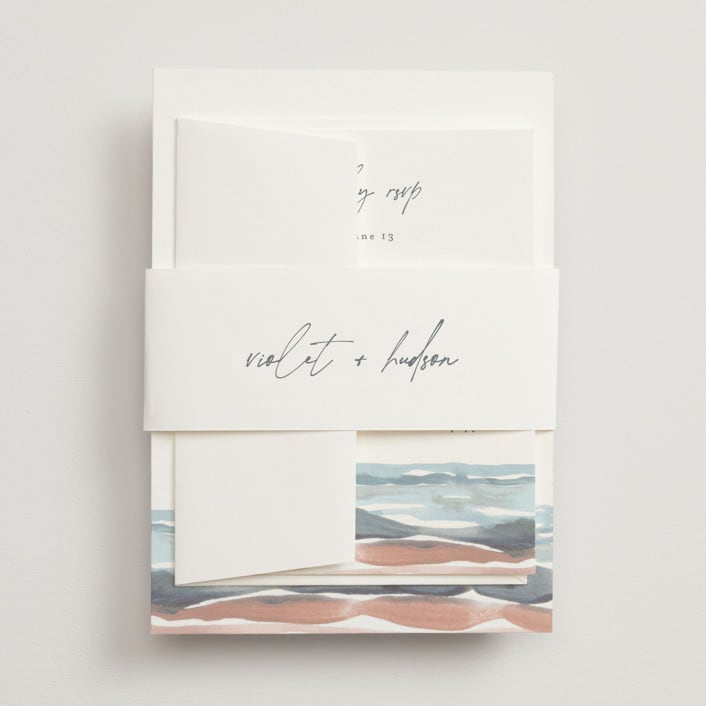"waves" - Belly Bands in Beachy by Pixel and Hank - Assembled with Invitation