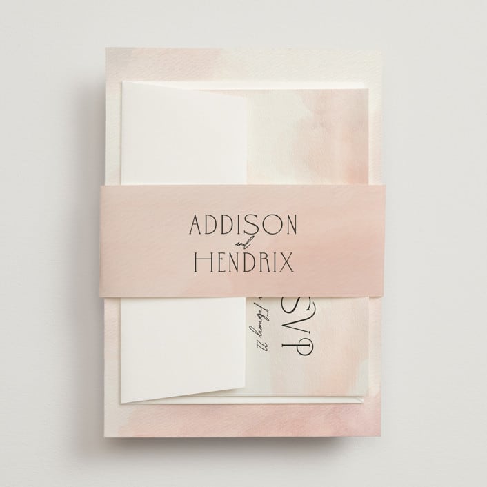 "First light" - Belly Bands in Blush by Itsy Belle Studio - Assembled with Invitation