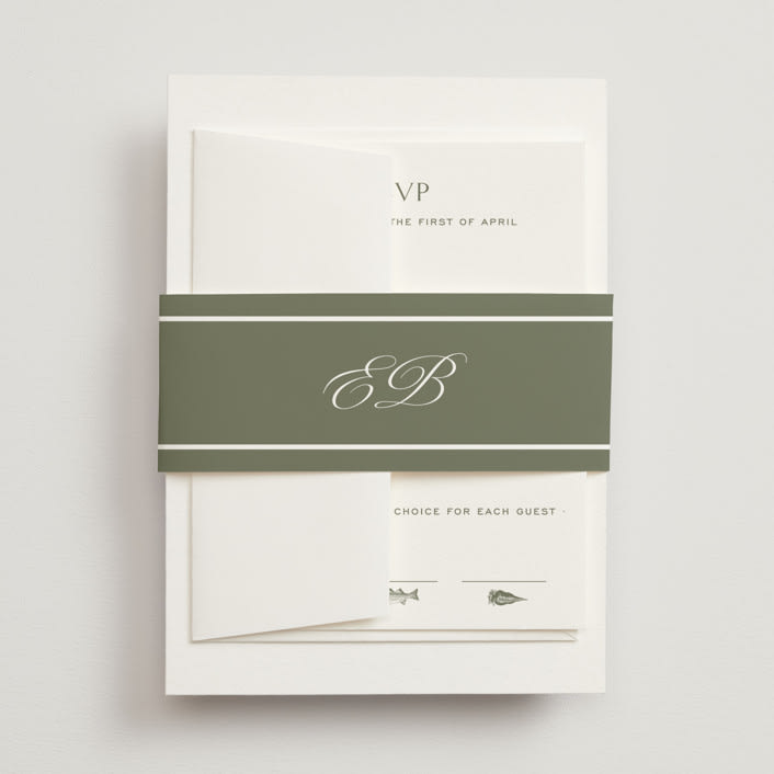 "Boulevard" - Belly Bands in Moss by Megan Davis - Assembled with Invitation