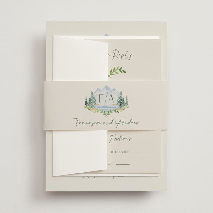 "Miniature Mountainscape" - Belly Bands in Summer by Petra Kern - Assembled with Invitation