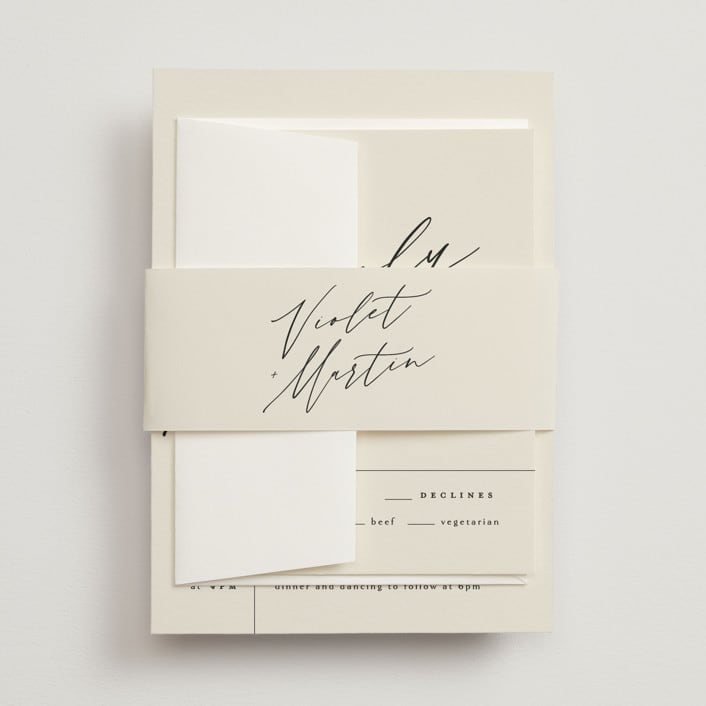 "Violet " - Belly Bands in Linen by Kelly Schmidt - Assembled with Invitation