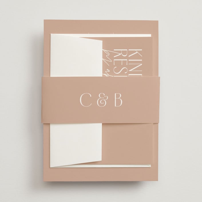 "Overlap" - Belly Bands in Terracotta by Kelly Schmidt - Assembled with Invitation