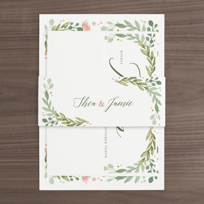 "Garden Glamour" - Belly Bands in Sage by Kristen Smith - Assembled with Invitation