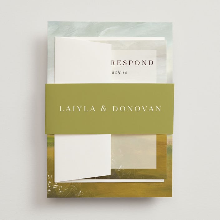 "Savanna" - Belly Bands in Fern by Lindsay Megahed - Assembled with Invitation