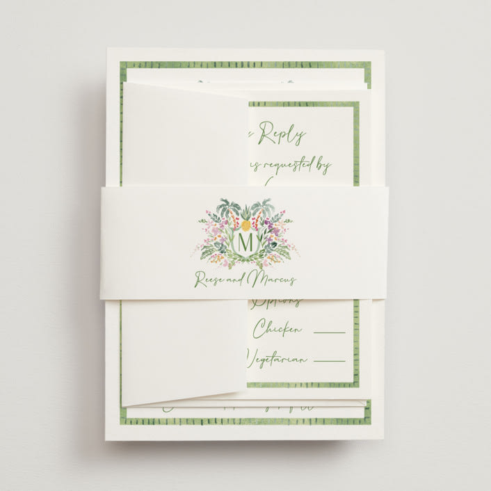 "Tropical Dreams" - Belly Bands in Jungle by Petra Kern - Assembled with Invitation