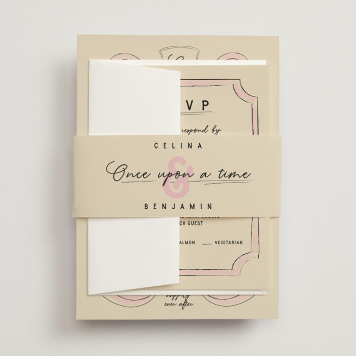 "Modern Fairy Tale" - Belly Bands in Linen by Helena Vitto - Assembled with Invitation
