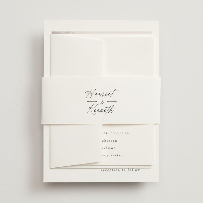 "Scripted Elegance" - Belly Bands in Linen by Ana de Sousa - Assembled with Invitation