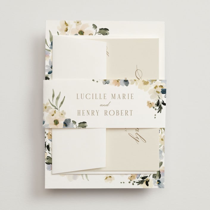 "Swept Away" - Belly Bands in Petal by Leah Bisch - Assembled with Invitation