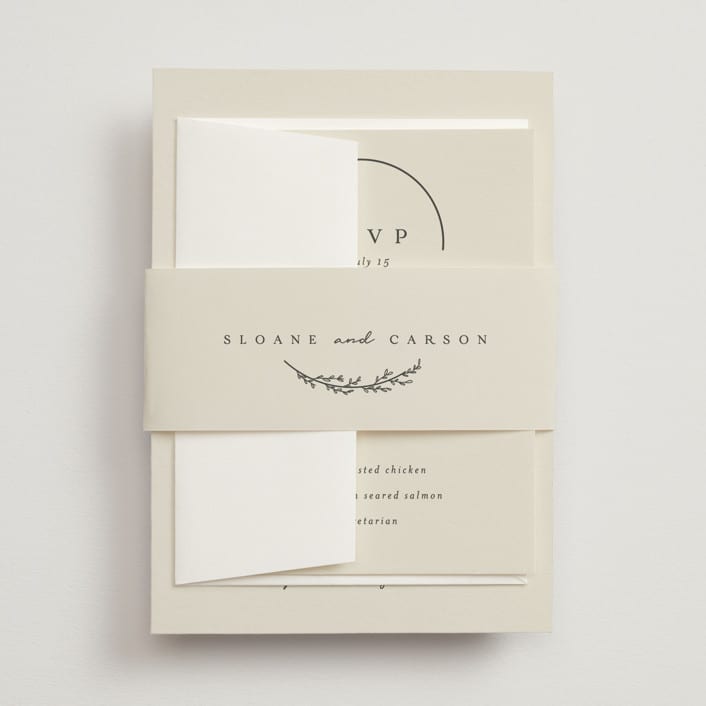 "Branched" - Belly Bands in Almond by Brianne Larsen - Assembled with Invitation