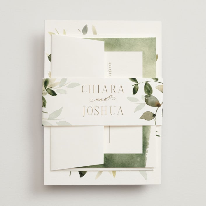 "Lovely" - Belly Bands in Moss by Petra Kern - Assembled with Invitation