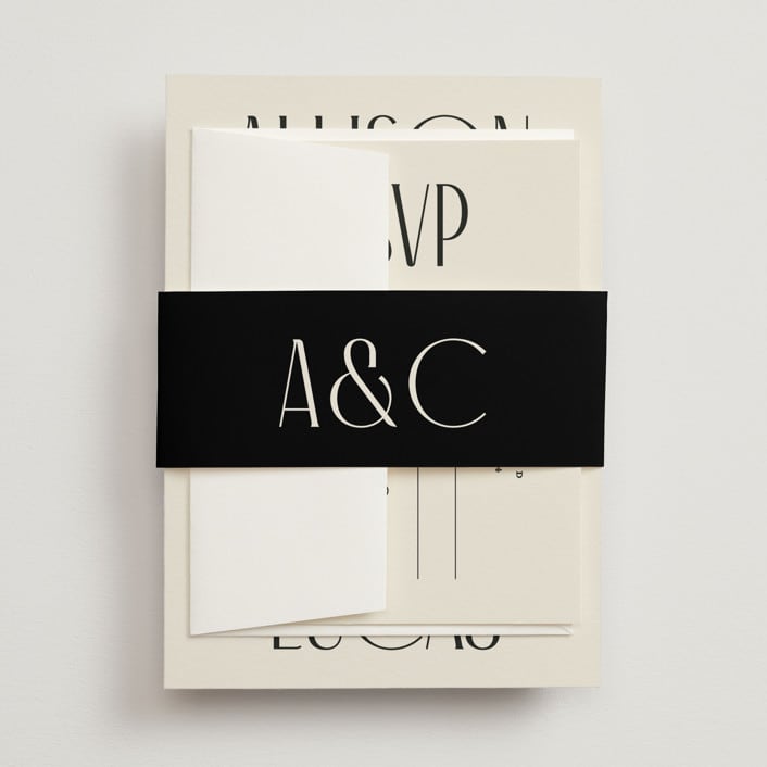 "All Type" - Belly Bands in Daydream by Pixel and Hank - Assembled with Invitation