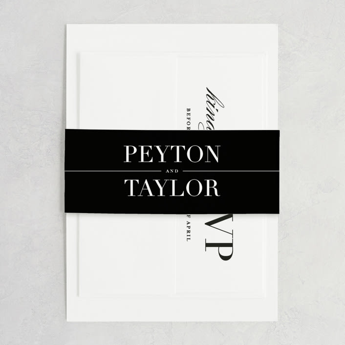 "Classic" - Belly Bands in Tuxedo by Lauren Chism - Assembled with Invitation