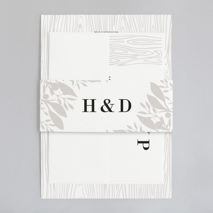 "Rustic Grain" - Belly Bands in Ashwood by Oma N. Ramkhelawan - Assembled with Invitation