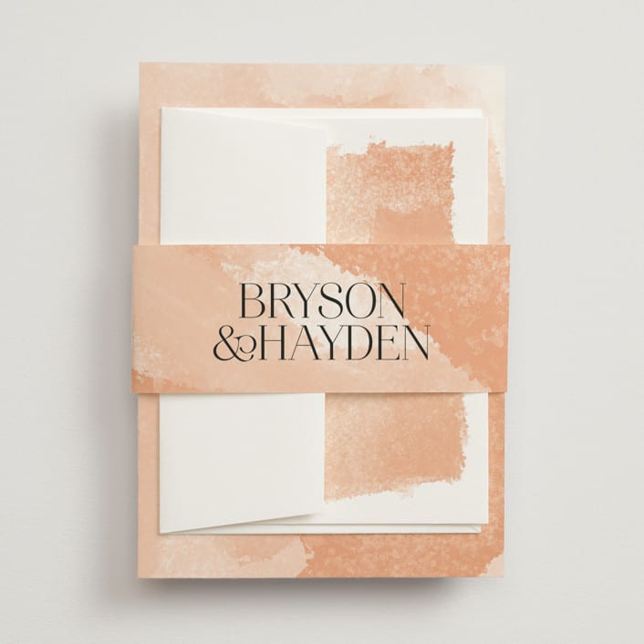 "Swept" - Belly Bands in Blush by Snow and Ivy - Assembled with Invitation