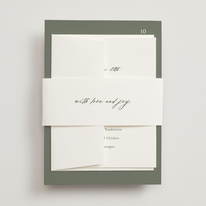 "Modern Bookmark" - Belly Bands in Cactus by Jill Means - Assembled with Invitation