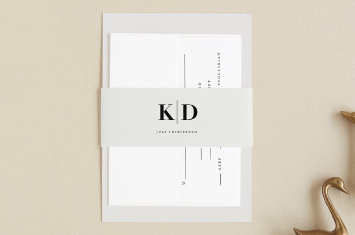 "The Minimalist" - Belly Bands in Pearl by Kelly Schmidt - Assembled with Invitation