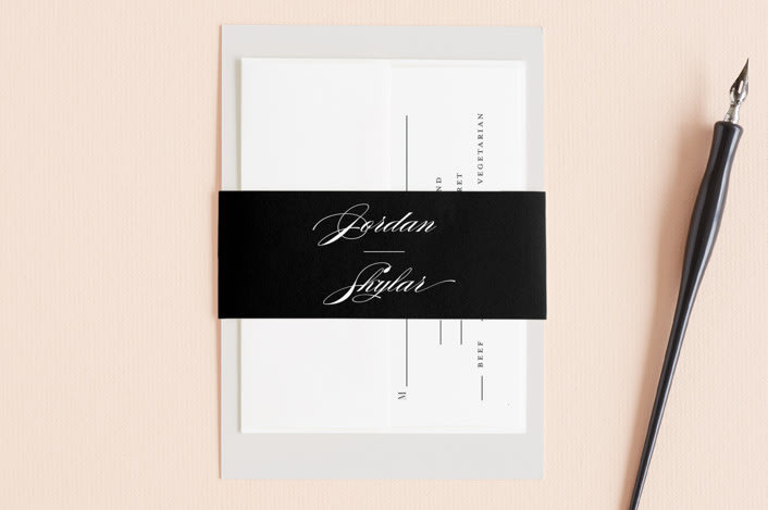 "Waltz" - Belly Bands in Tuxedo by Lori Wemple - Assembled with Invitation