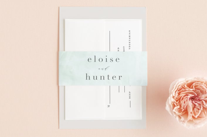 "Caliza" - Belly Bands in Seafoam by Lauren Chism - Assembled with Invitation