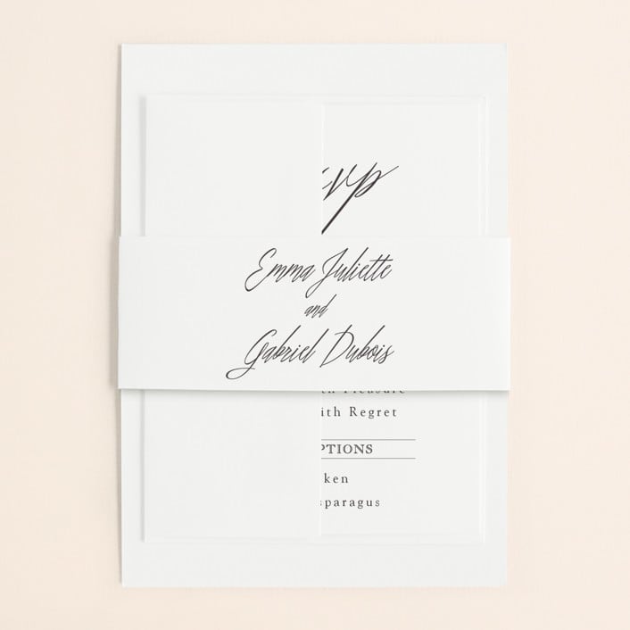 "Opulence" - Belly Bands in Snow Caps by Design Lotus - Assembled with Invitation