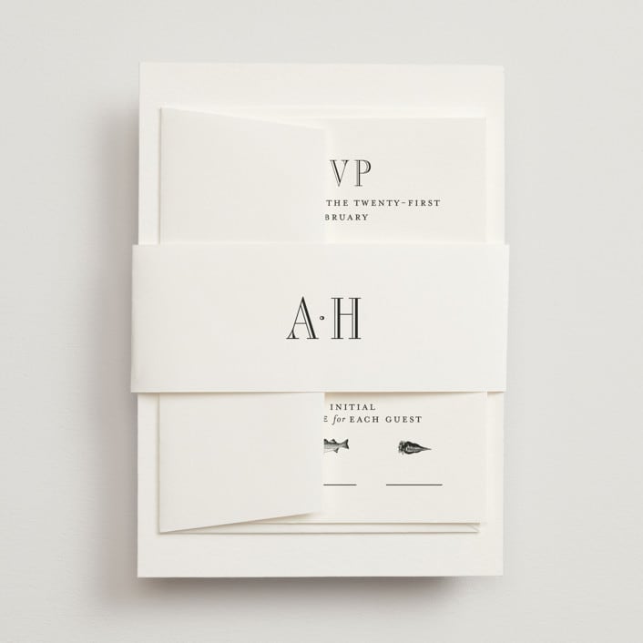 "Hepburn" - Belly Bands in Tuxedo by Megan Davis - Assembled with Invitation