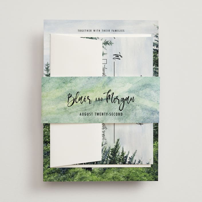 "Into the Woods" - Belly Bands in Forest by Elly - Assembled with Invitation