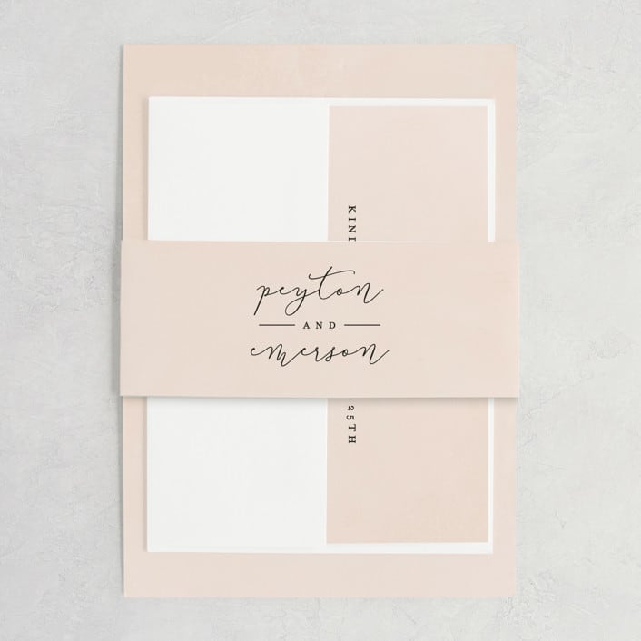"Simply Perfect" - Belly Bands in Blush by Brianne Larsen - Assembled with Invitation