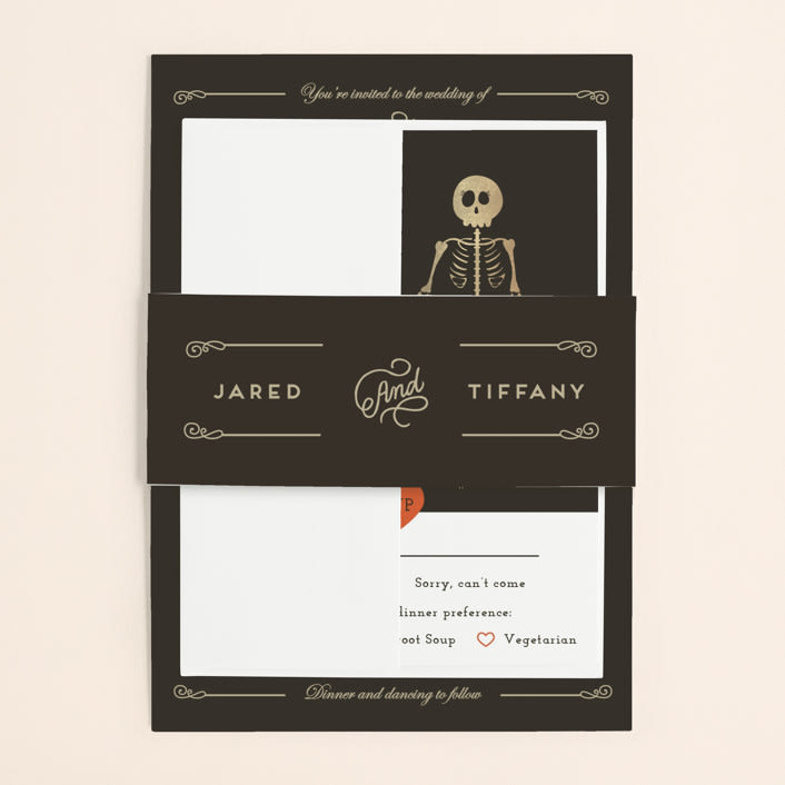 "Until Death" - Belly Bands in Golden by Katie Zimpel - Assembled with Invitation