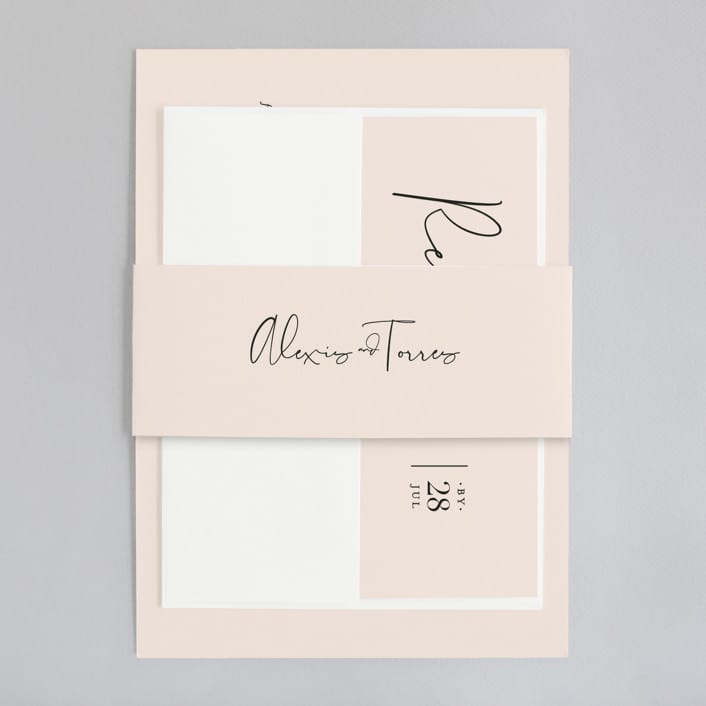 "Just the Two of Us" - Belly Bands in Blush by Jennifer Wick - Assembled with Invitation