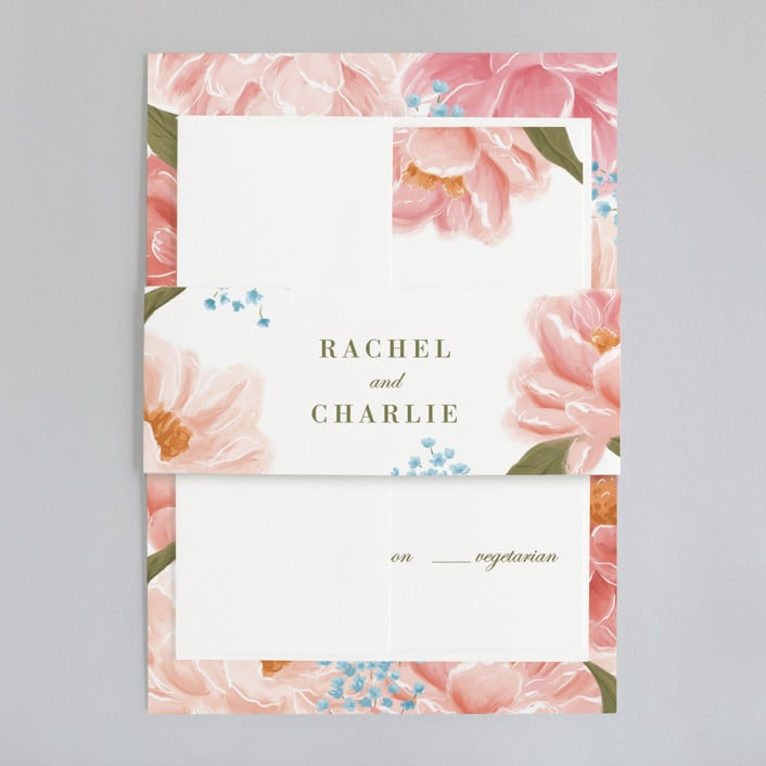 "Peony Gardens" - Belly Bands in Peony by Inna Moreva - Assembled with Invitation