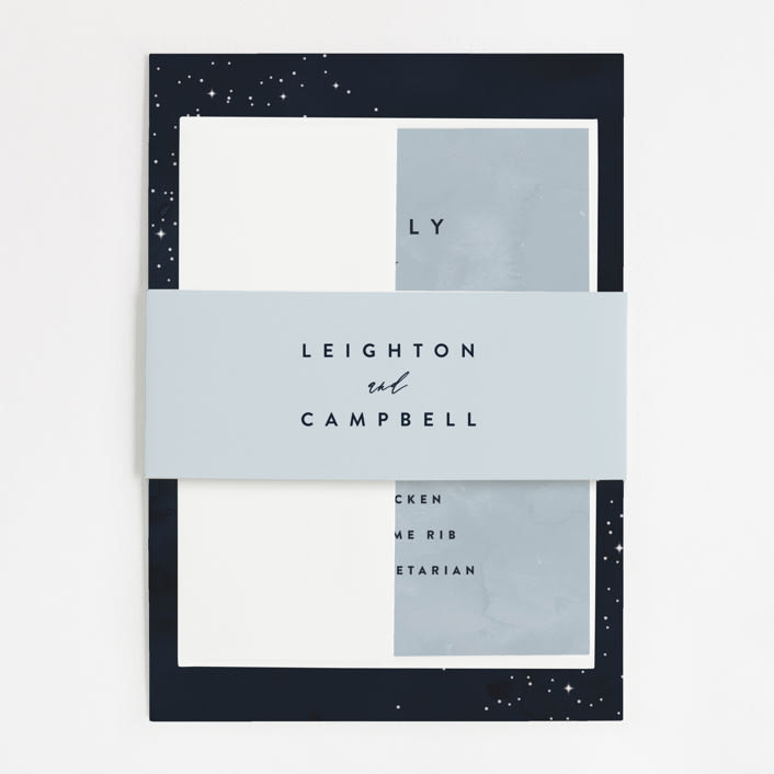 "Celestial" - Belly Bands in Night Sky by Carly Reed Walker - Assembled with Invitation