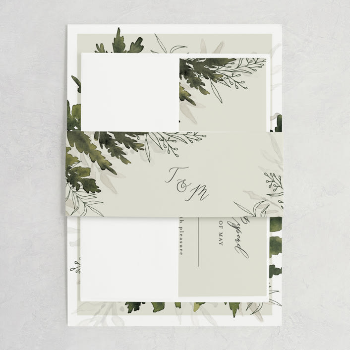 "Love springs eternal" - Belly Bands in Fern by Chris Griffith - Assembled with Invitation